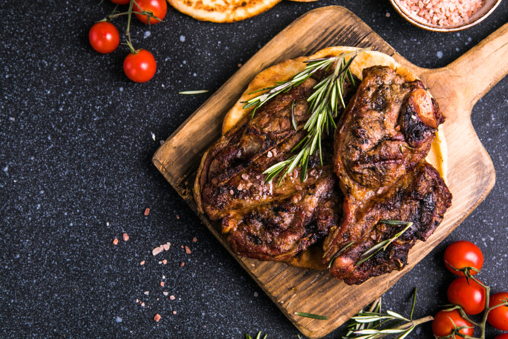 Côte de bœuf grillée à la plancha